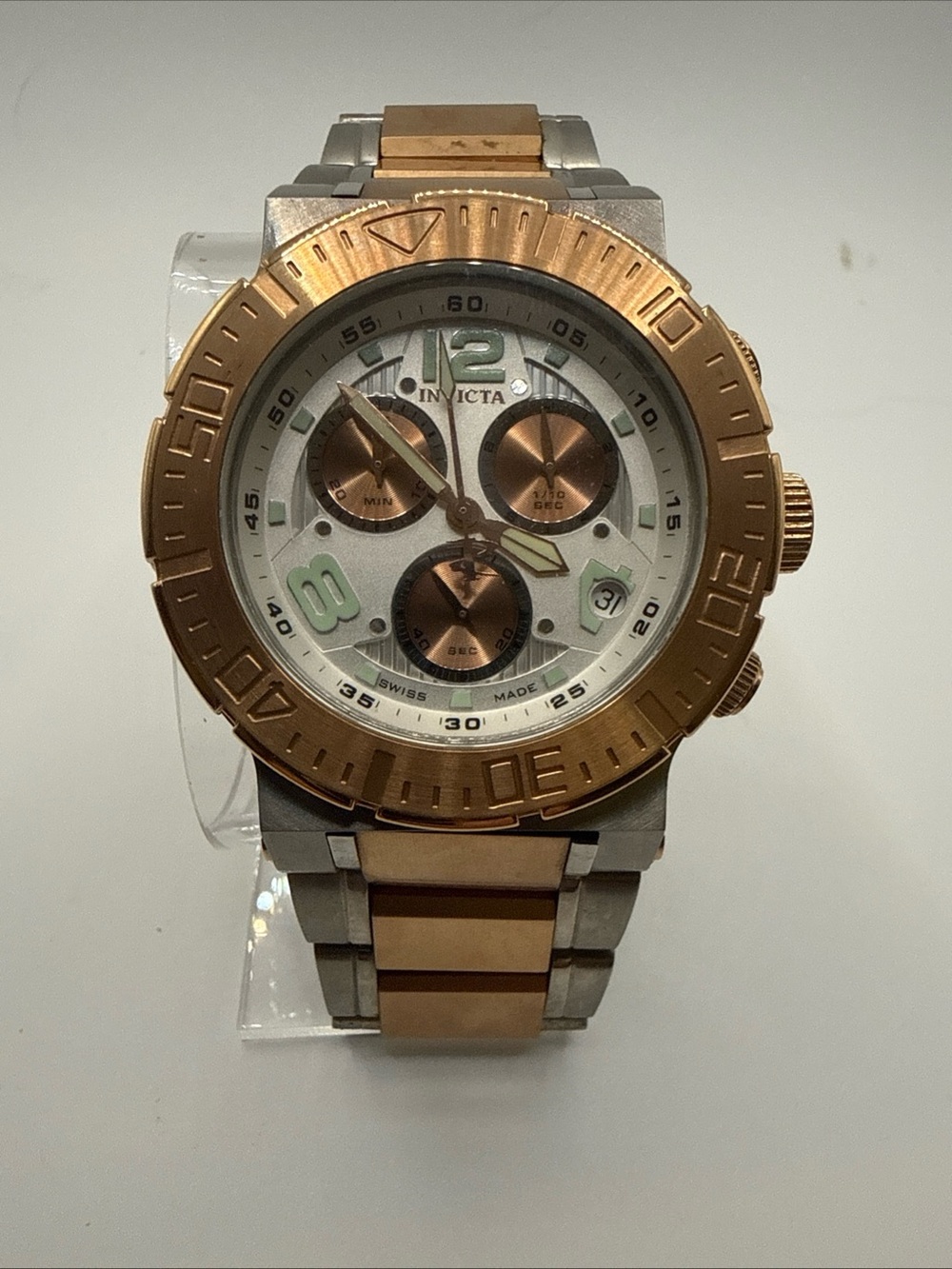 Invicta Reserve Ocean Reef Chronograph Watch 46mm 6755 Swiss Rose Gold-Plated